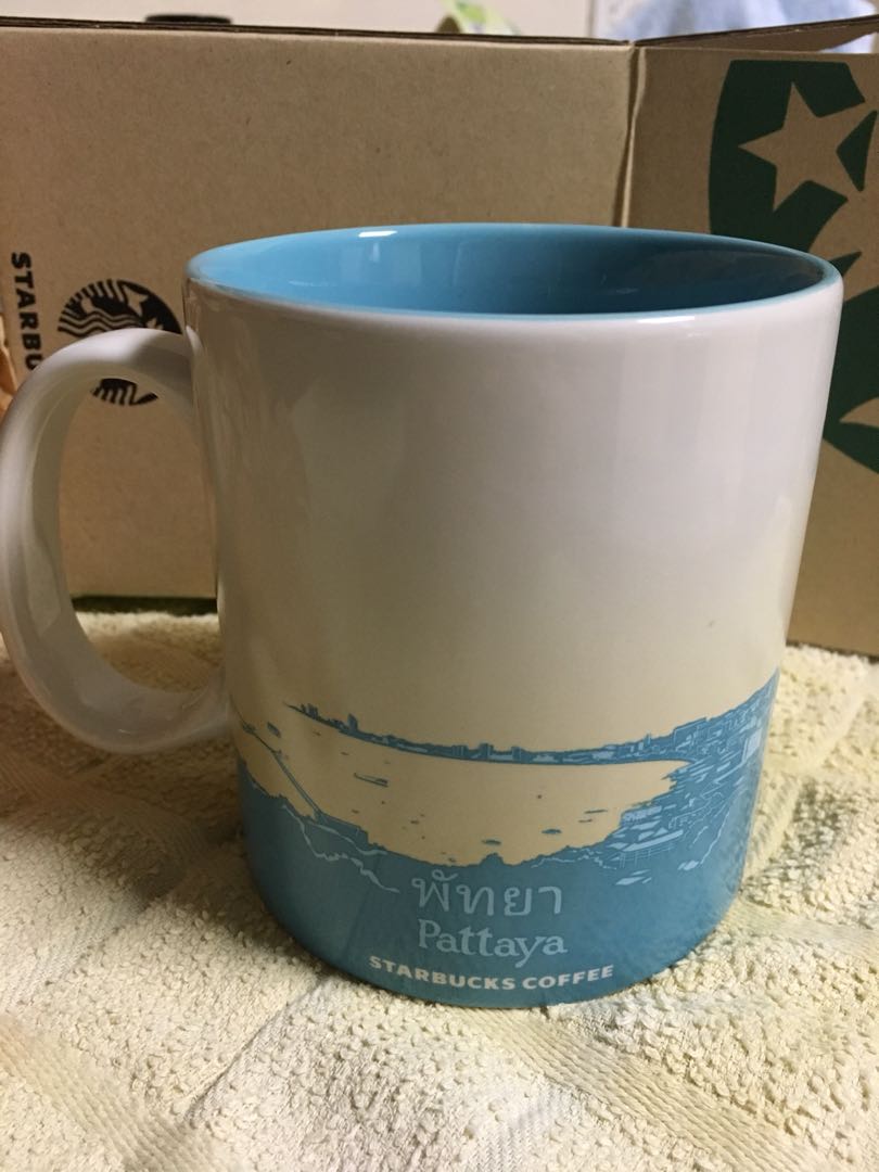 Pattaya Global Icon Mug Starbucks (Category: Coffee & Tea Tableware) located in Quezon City. Submitted by cavemandraws (Listing ID 158257247, Image 2). Description: Pattaya Global Icon Mug With SKU With Box.
