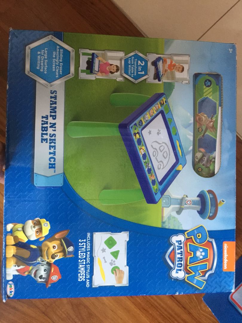 Preloved Paw Patrol Stamp N Sketch Table Babies Kids