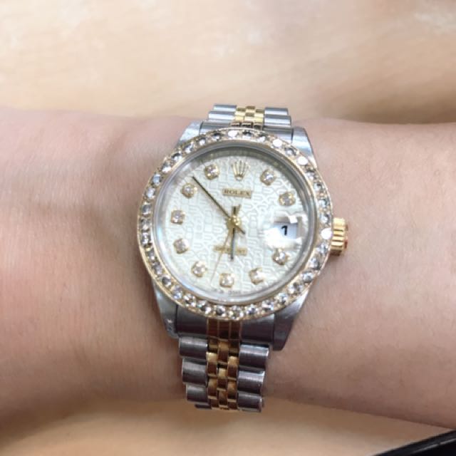 Rolex 勞力士經典紀念款女錶 正品 名牌精品 精品手錶在旋轉拍賣