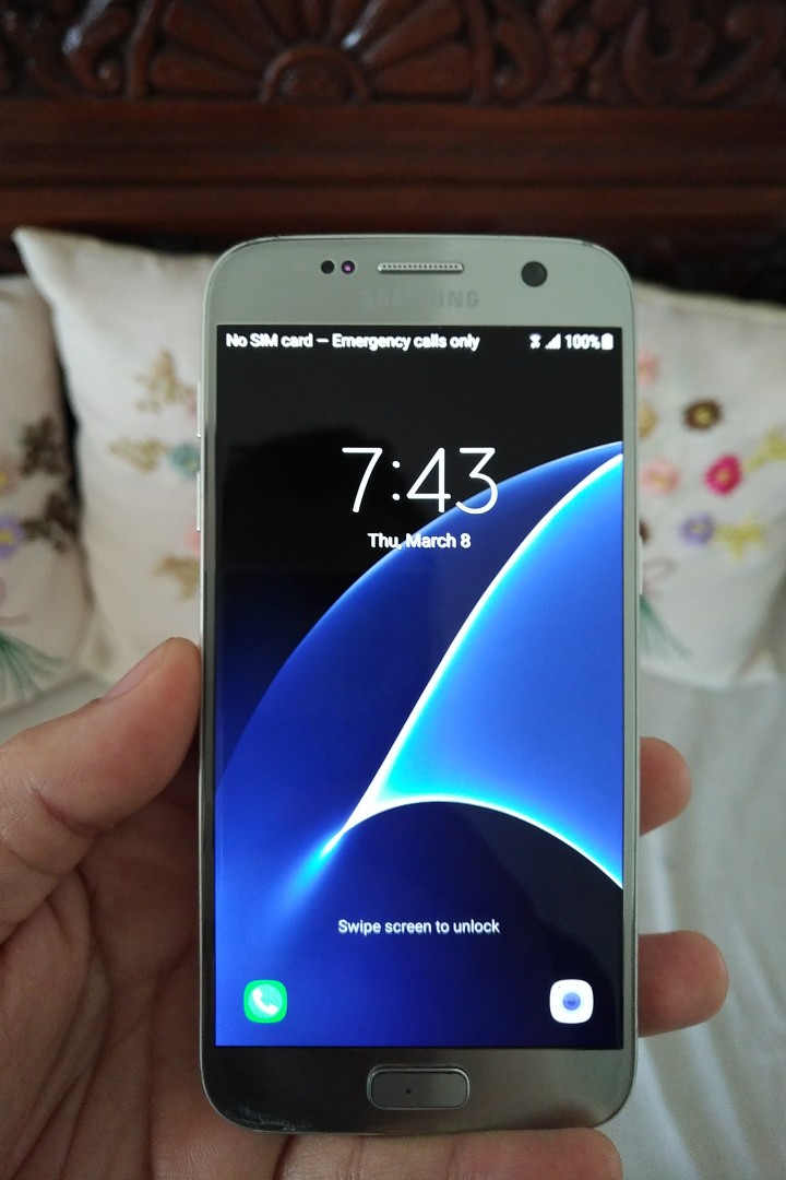 s7 flat silver