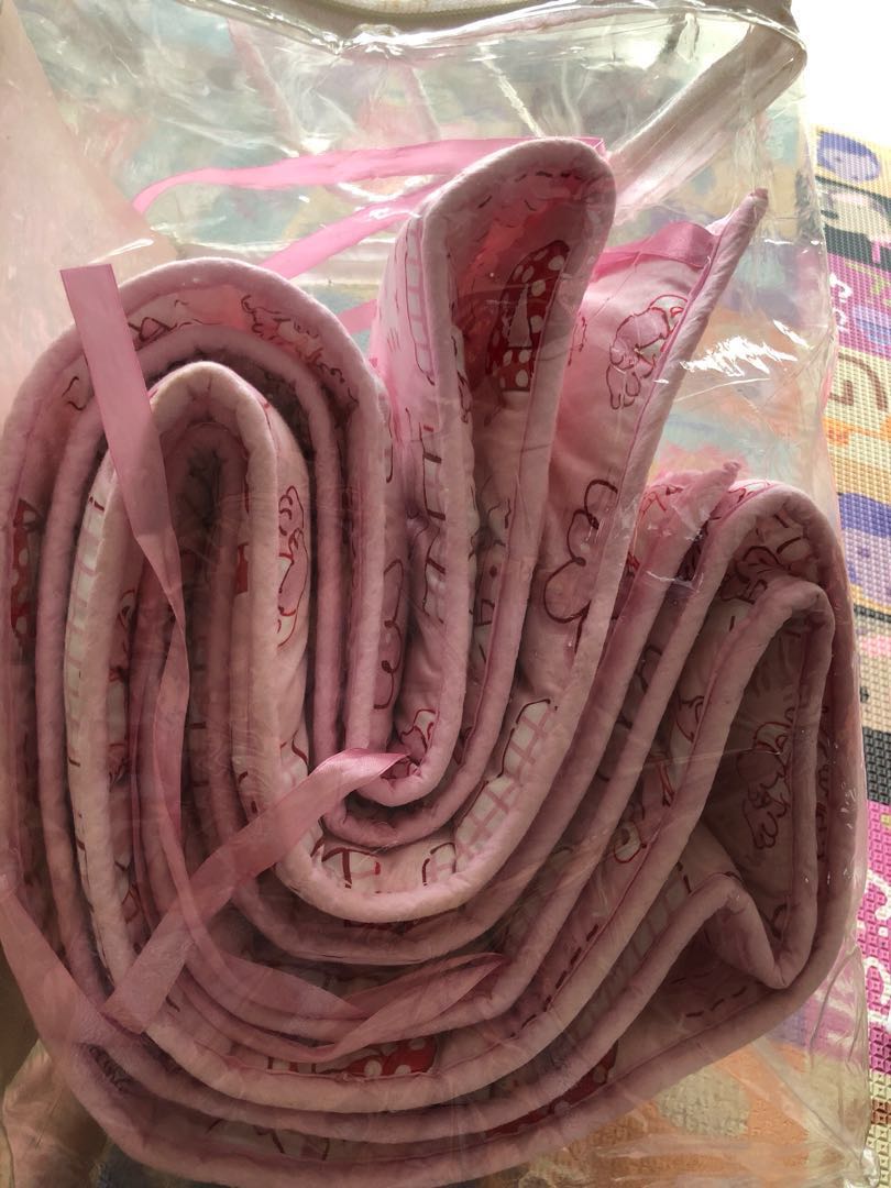 Sesame Street Baby Girl Elmo Crib Set Cot Bumper Pad and Comforter ...