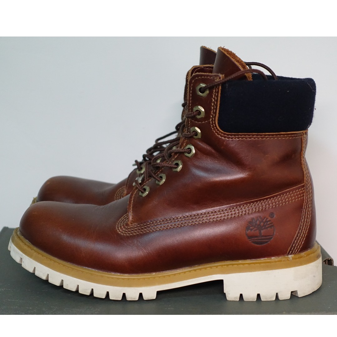 Timberland 6吋礦栗色防水靴 US 7.5 W