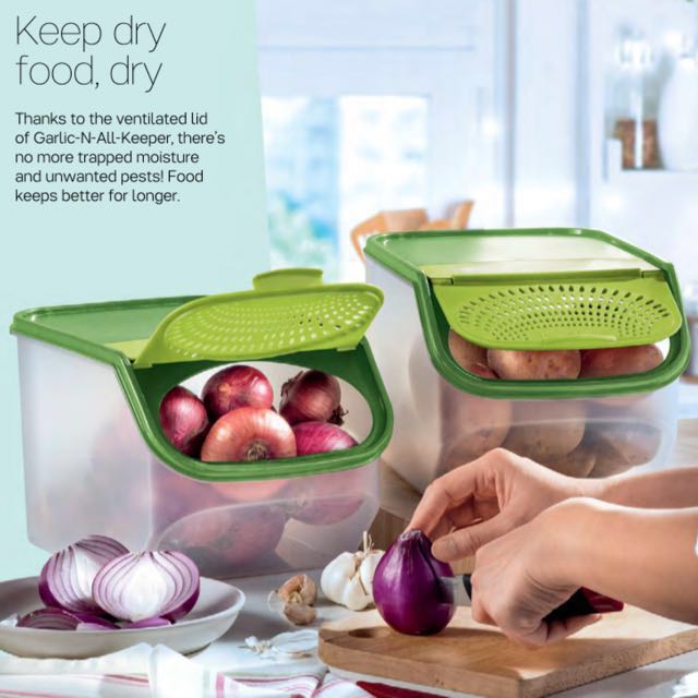 NEW Tupperware Smart Potato and Onion/Garlic Keeper Set! LIMITED