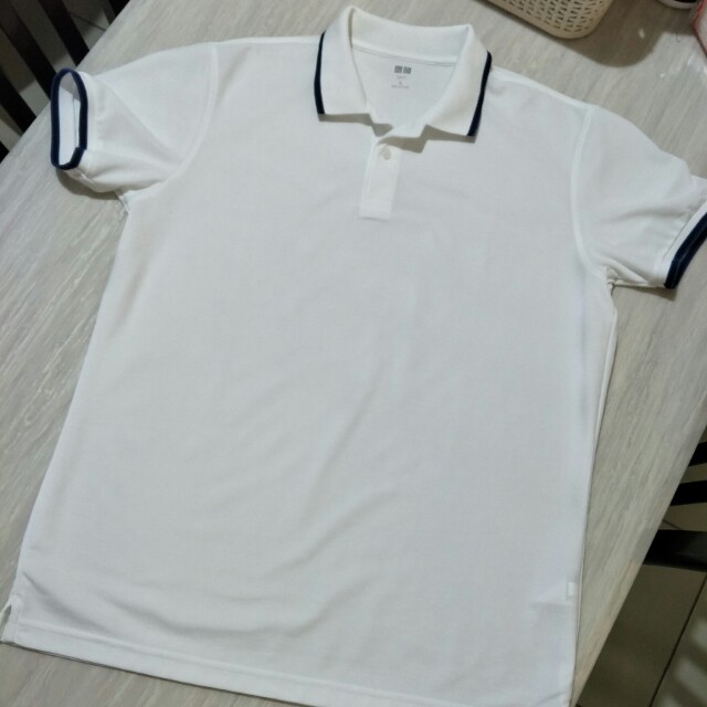 Uniqlo Plain White Polo Shirt, Men's Fashion, Tops & Sets, Tshirts ...