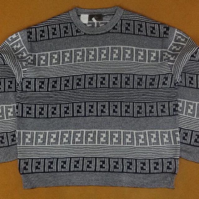 Vintage Fendi monogram sweater Luxury on Carousell