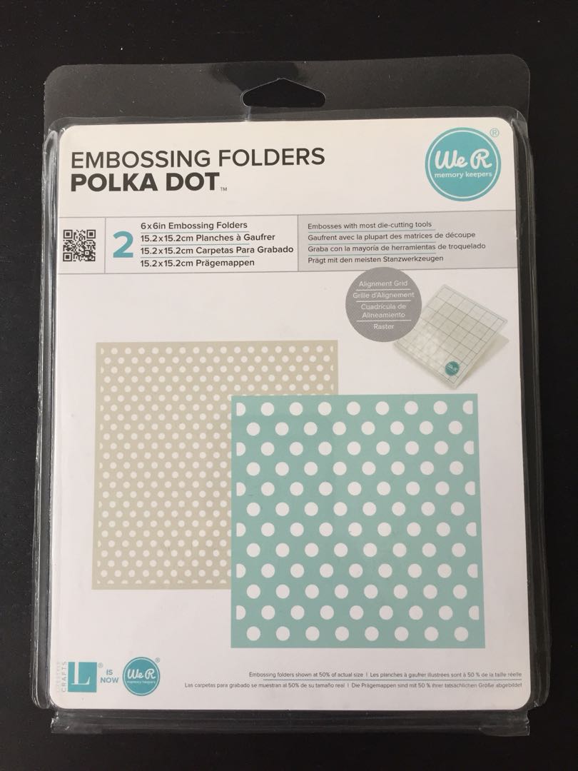 We R Memory Keepers Polka Dot Embossing Folders Design