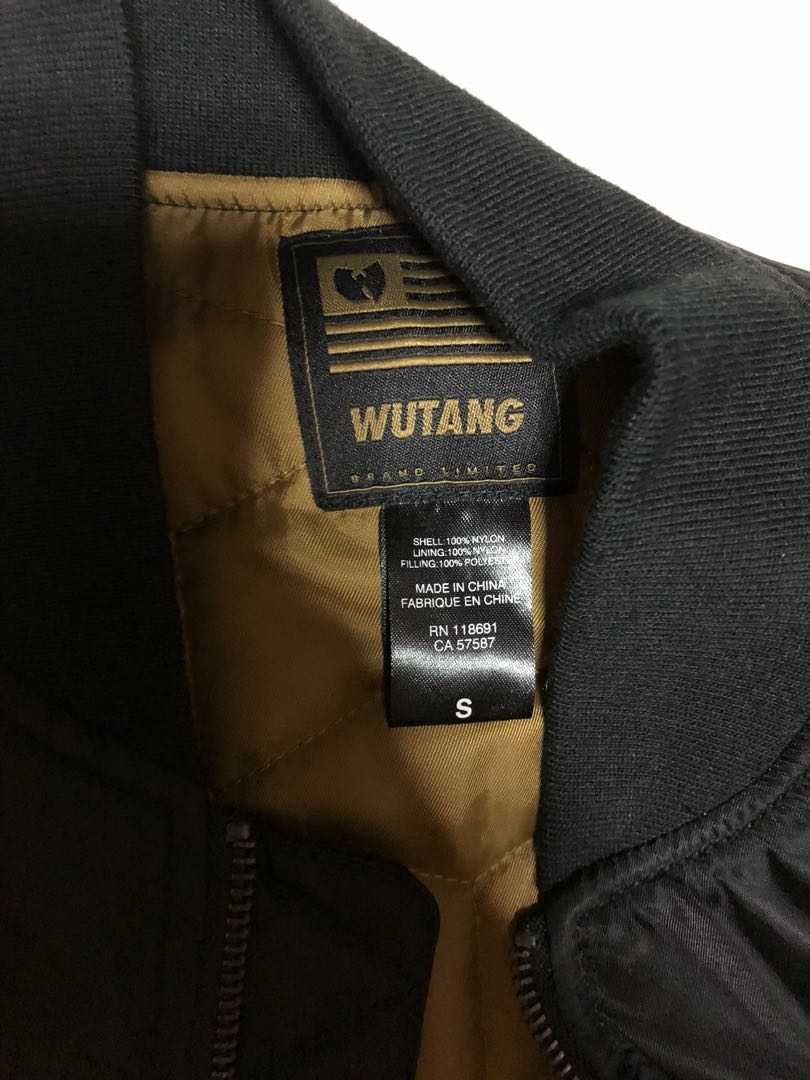 Wu Tang Cream Bomber Jacket, Men's 