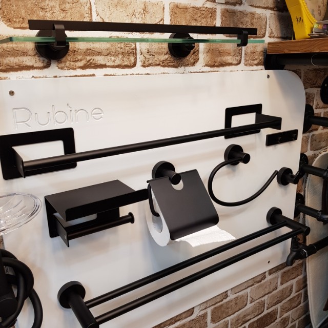 [ black color] toilet accessories, Furniture, Others on Carousell