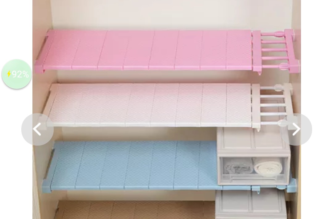 Adjustable Closet Organizer Rack Wardrobe Compartment Divider No Adjustable Closet Organizer Rack Wardrobe Compartment Divider No Drilling S Shelf Hanger Furniture Others On Carou