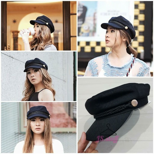 Captain Hat H M Ori Topi H M Fesyen Wanita Aksesoris di Carousell