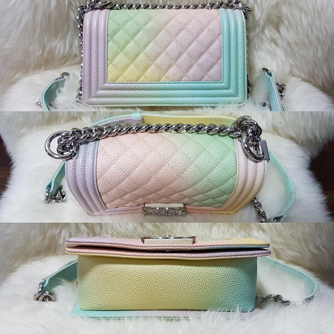 Chanel rainbow boy bag on sale dupe