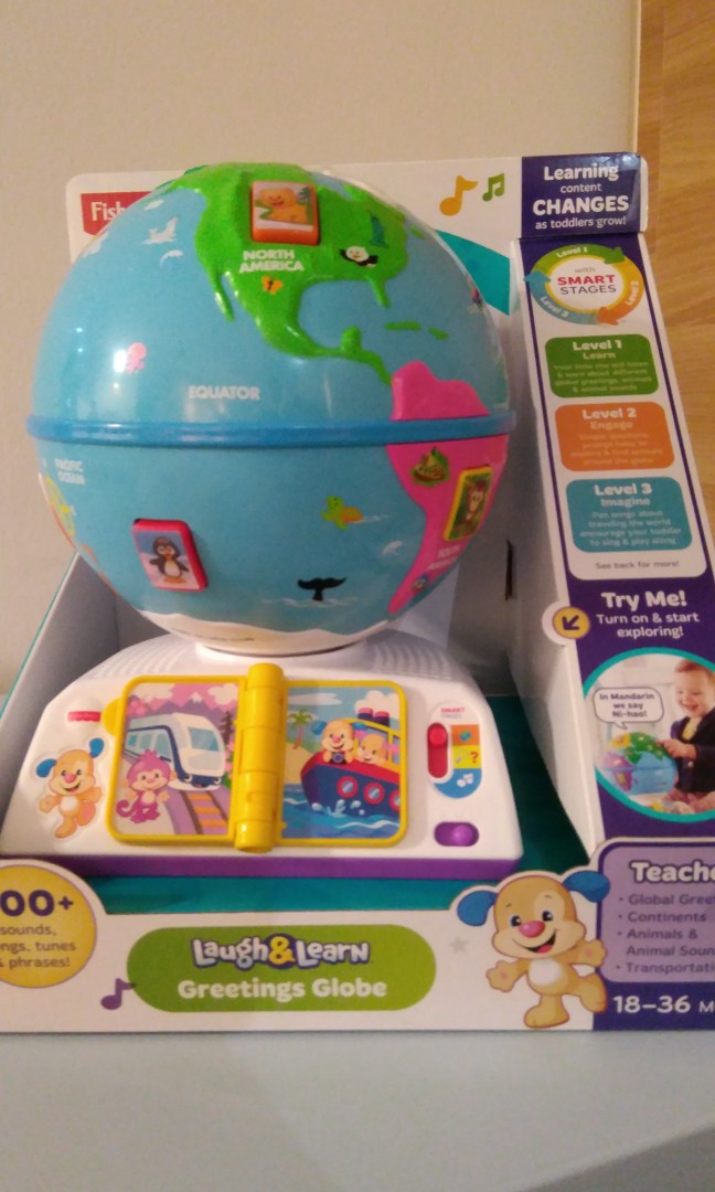 fisher price greetings globe