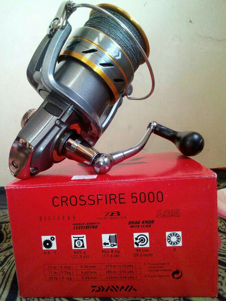 Fishing Reel Daiwa Crossfire Joran Pancing Kekili Sports Other On Carousell