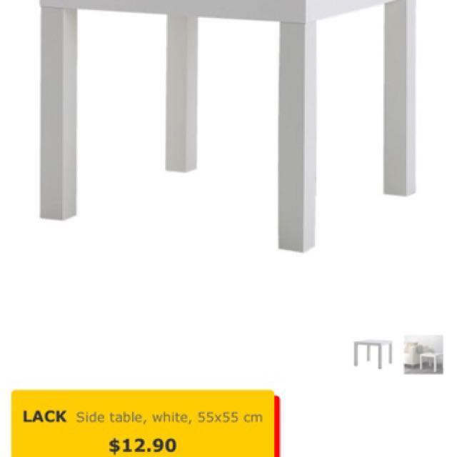 Ikea lack side table, Furniture & Home Living, Furniture, Tables & Sets