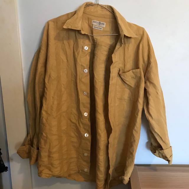 Linen Overshirt, Women's Fashion 