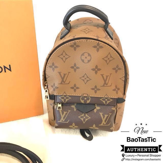 LV PALM SPRING MINI MONOGRAM BACKPACK, Luxury, Bags & Wallets on Carousell