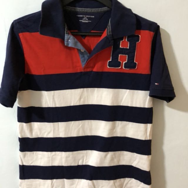 tommy collar t shirt