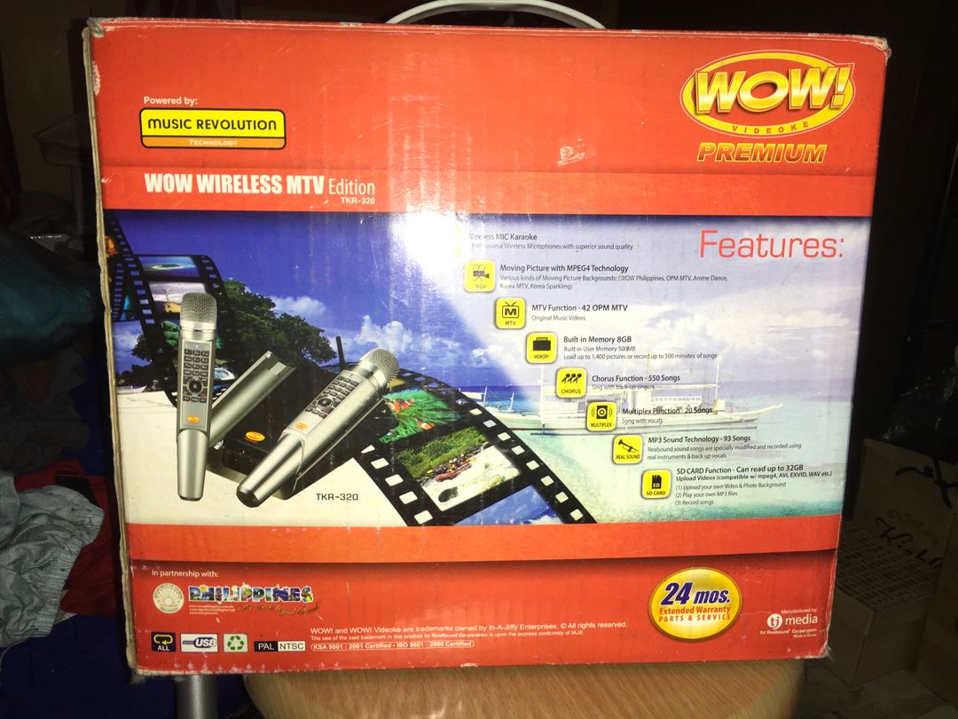 WOW! Videoke Premium WOW Wireless MTV Edition TKR320, Audio, Portable Music Players on Carousell
