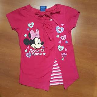 Pink minnie mouse top