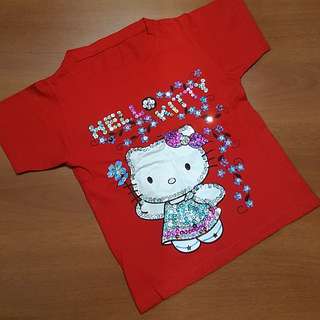 Red hello kitty top