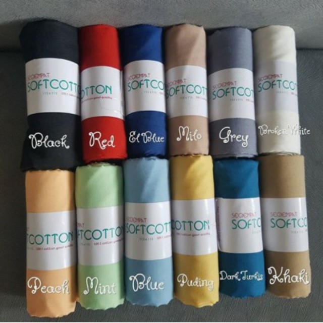 12 Warna Jilbab Segi Empat Bella Square Olshop Fashion Olshop Muslim Di Carousell