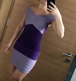 MOVING SALE!! Bandage Dress 3 Shades of Purple - Herve Leger inspired