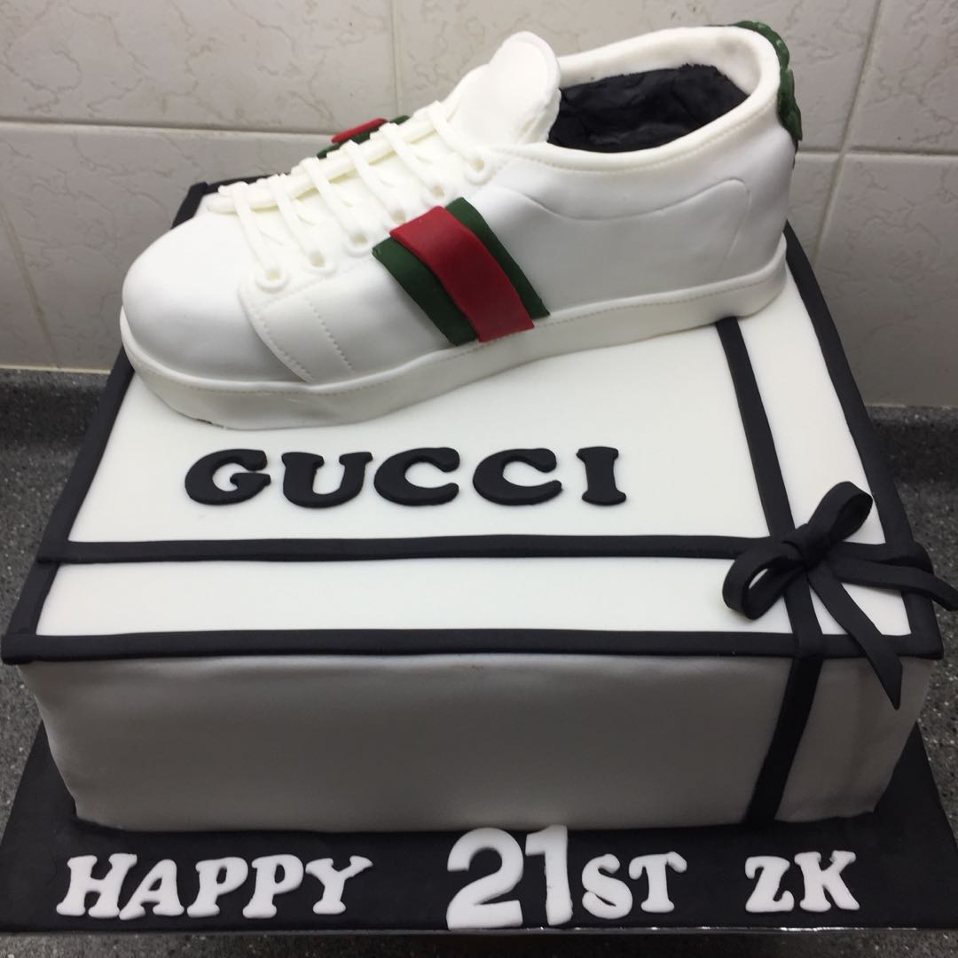 My Gucci Shoe Box Cake With 100 Bills Falling Out Of It Everything