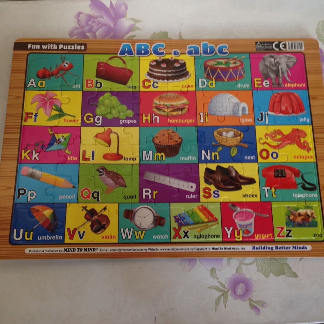 ABC Puzzle Educational Toy, Hobbies & Toys, Toys & Games on Carousell