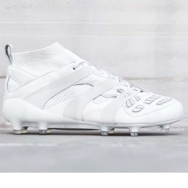 Adidas predator accelerator David Beckham FG triple white Men s Fashion Footwear Sneakers on Carousell
