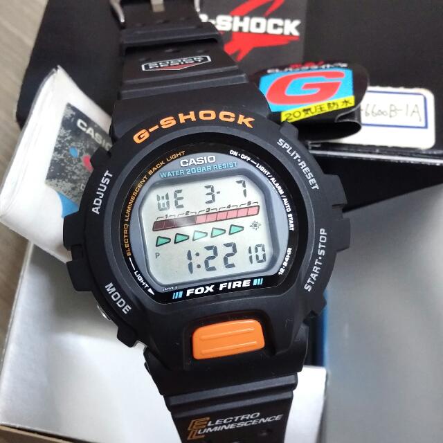 Authentic Casio Vintage G Shock Watch Dw 6600b 1a Fox Fire Men S Fashion Watches On Carousell