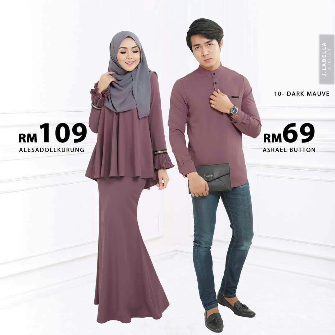  Baju  Raya Set  Couple  Kurung  Moden Fesyen Muslimah 