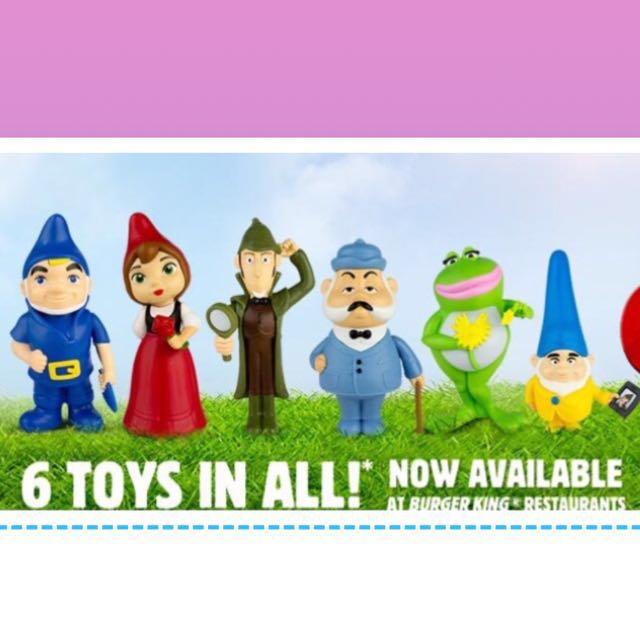 Burger King USA Sherlock Gnomes set of 6