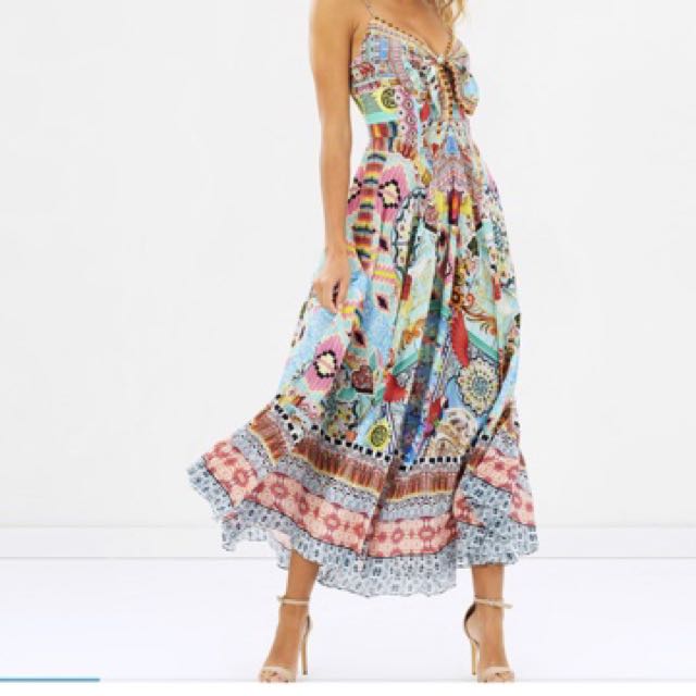 Camilla Close To My Heart Tie Front Dress Women S Fashion Clothes On Carousell