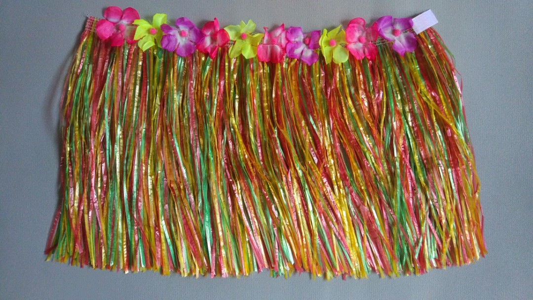 Colourful Hawaiian Luau Party flowers costume set for adults or kids - hawaii  grass hula skirt, flowers headwear headband, and flowers wrist bands,  Women's Fashion, Watches & Accessories, Other Accessories on Carousell