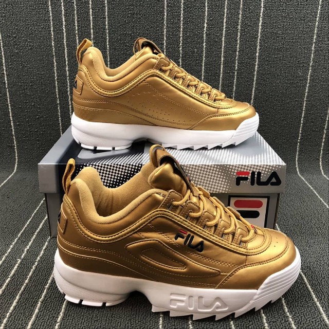 fila shoes disruptor gold