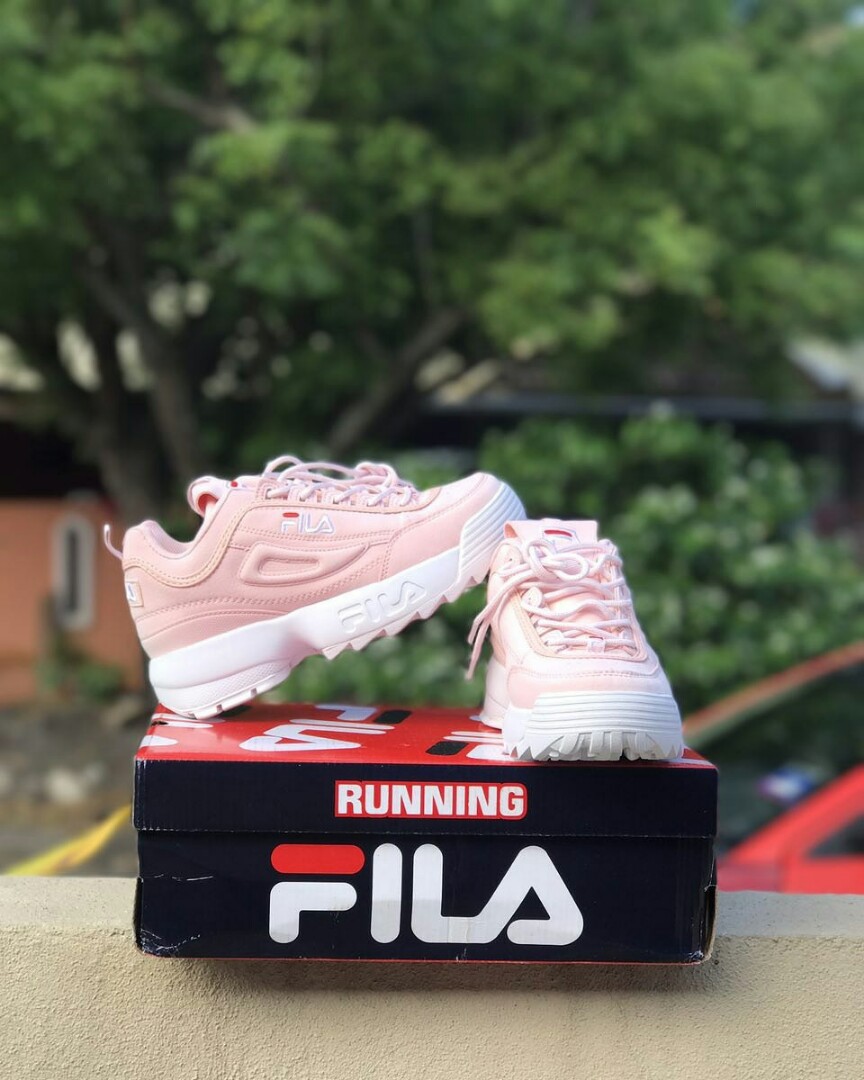 kasut fila pink