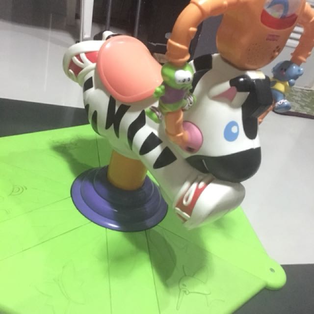 fisher price bounce and spin zebra