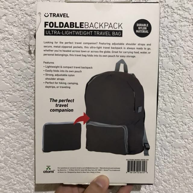 Foldable Backpack from Marshalls (Category: Backpacks) located in Quezon City. Submitted by ernieco (Listing ID 133542753, Image 2). Description: Never been used Size is on the box description Very convenient for traveling Hit me up if interested!.