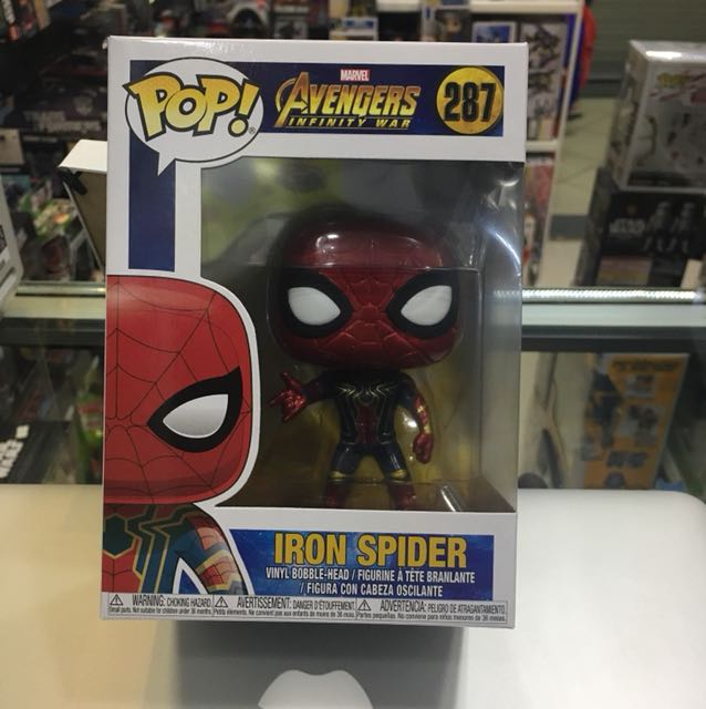 iron spider pop vinyl with legs