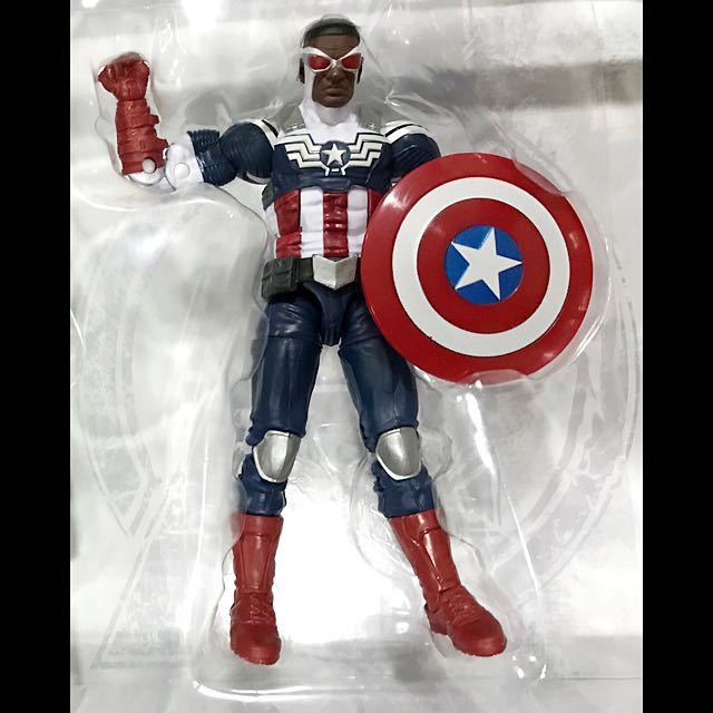 Sam as captain america toy