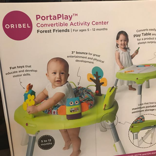 Oribel portaplay forest discount friends convertible exersaucer
