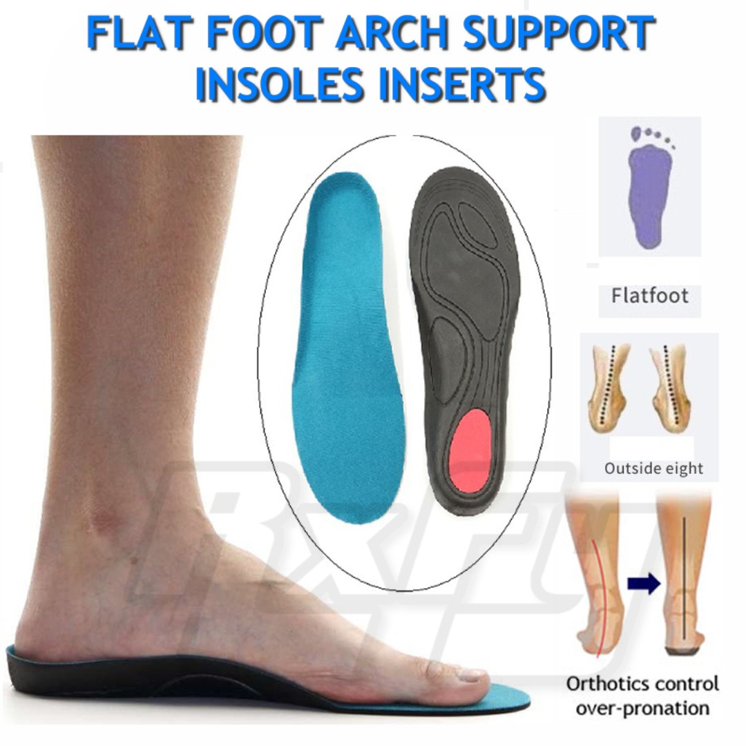Orthotic Insole Insert Pad Arch Support Plantar Fasciitis Flat Feet ...