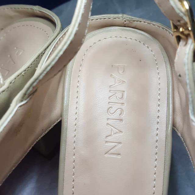 Parisian (Tori) (Category: Slippers and slides) located in Paranaque City. Submitted by caseeeee (Listing ID 158515655, Image 3). Description: Reason for selling : Decluttering Item used once only for a wedding With box included Item is available for meet-up only : South - SM Sucat / SM BF / SM Mall of Asia Makati area - SM Makati, Glorietta, Greenbelt, Starbucks 6750 Payment options : Cash and BPI.