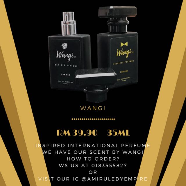 Perfume (Category: Fragrance & Deodorants) located in Shah Alam. Submitted by miruledy (Listing ID 158442439, Image 3). Description: Brand: Wangi Jenis: Skin Care.