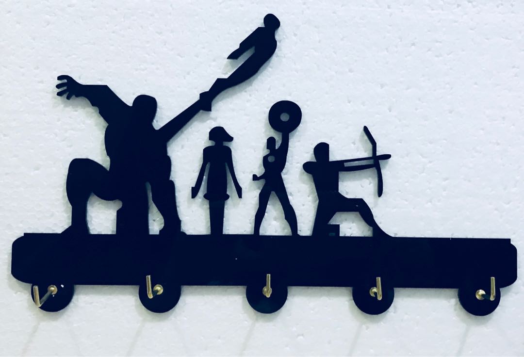 Themed Wall Hook Avengers, Furniture & Home Living, Home Decor, Wall Decor on Carousell