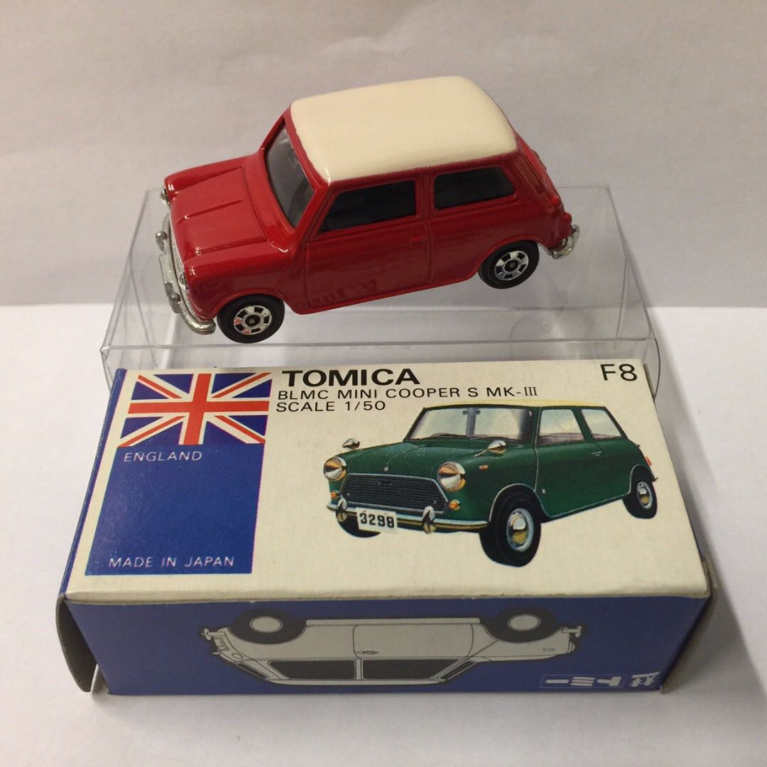 Tomy Tomica 外國車F8 BLMC MINI COOPER S MK-III 1/50 Made in Japan 