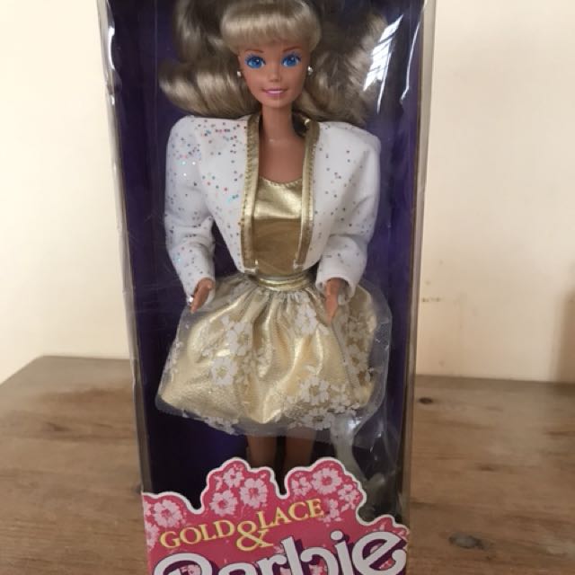 barbie games gold hair