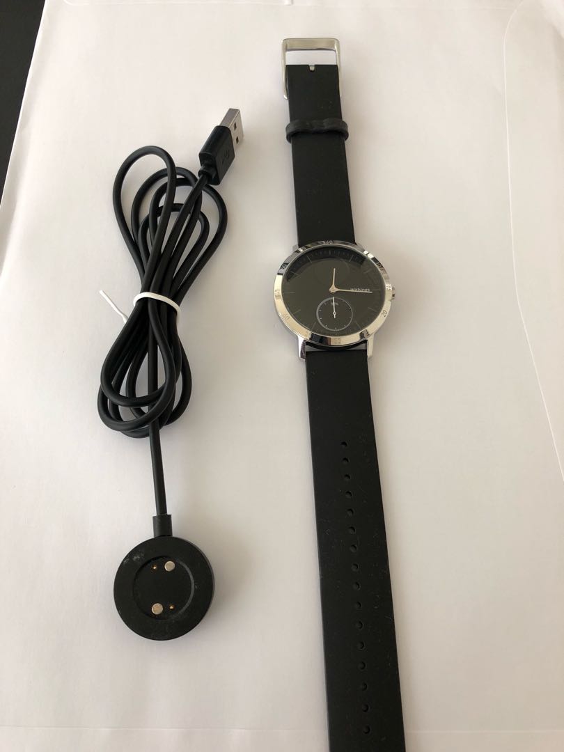 Withings Nokia Activite Steel HR 40mm Black Mobile Phones Gadgets Wearables Smart Watches on Carousell