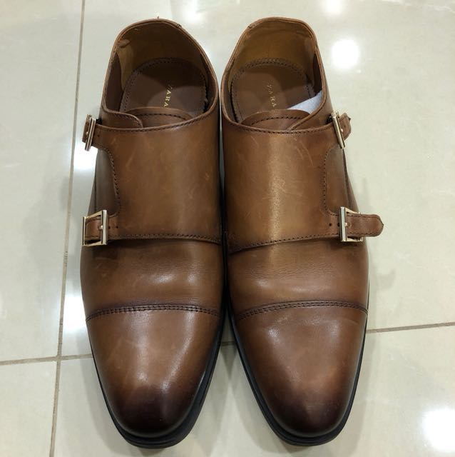  Zara  Man  Brown Monk Shoes  Men s  Fashion Footwear on 