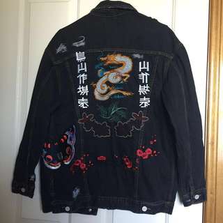 Embroidered denim jacket